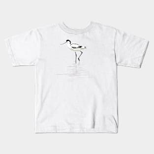 Pied Avocet Kids T-Shirt